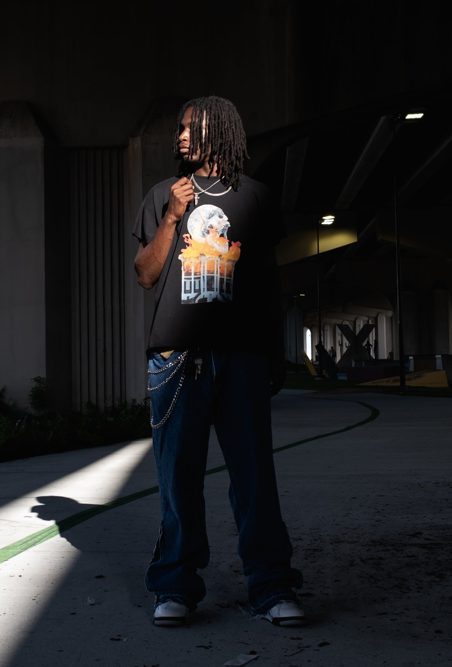 "NX MXSTERS" Raw Edge Boxy Non-Shrink T-shirt