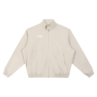 "SHXXTERSCLUB" Stand Collar Bomber Jacket