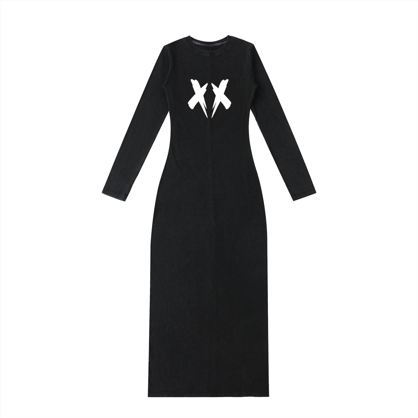 "NXTFRIENDLY"Dyed Washed Slit Maxi Dress
