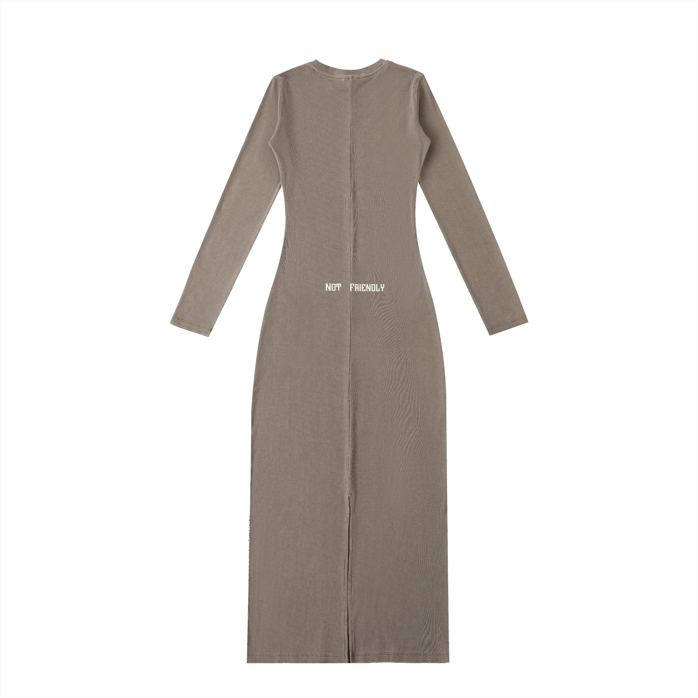 "NXTFRIENDLY"Dyed Washed Slit Maxi Dress