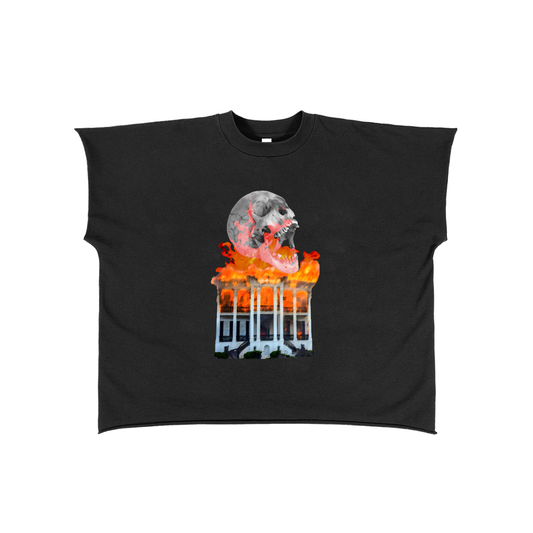 "NX MXSTERS" Raw Edge Boxy Non-Shrink T-shirt