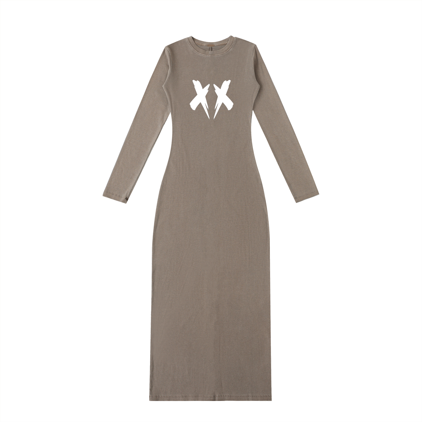 "NXTFRIENDLY"Dyed Washed Slit Maxi Dress