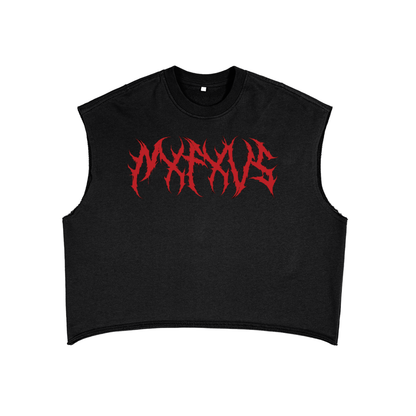 "NXFXVS MXTAL" French Terry Boxy Tank Top