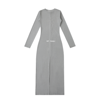 "NXTFRIENDLY"Dyed Washed Slit Maxi Dress