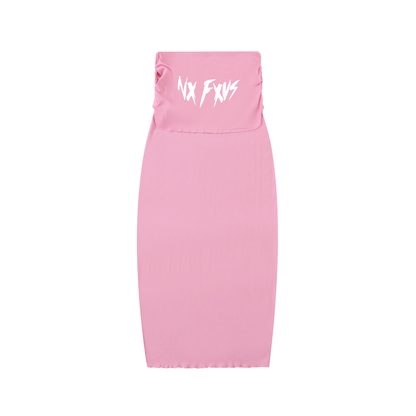 "MXDUSA" Dyed Washed Straight Hip-Hugging Slim Maxi Skirt