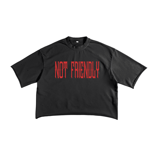 "NXTFRIENDLY" French Terry Raw Edge T-Shirt