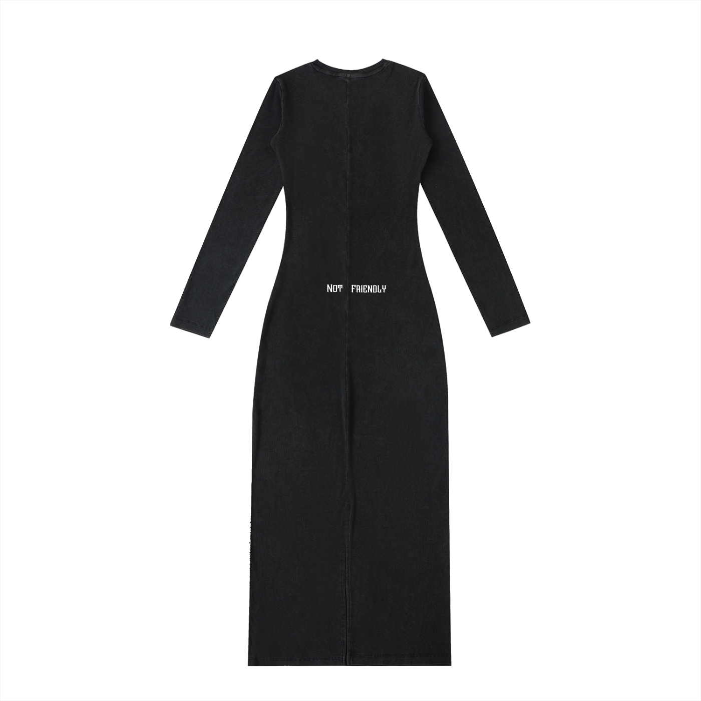 "NXTFRIENDLY"Dyed Washed Slit Maxi Dress