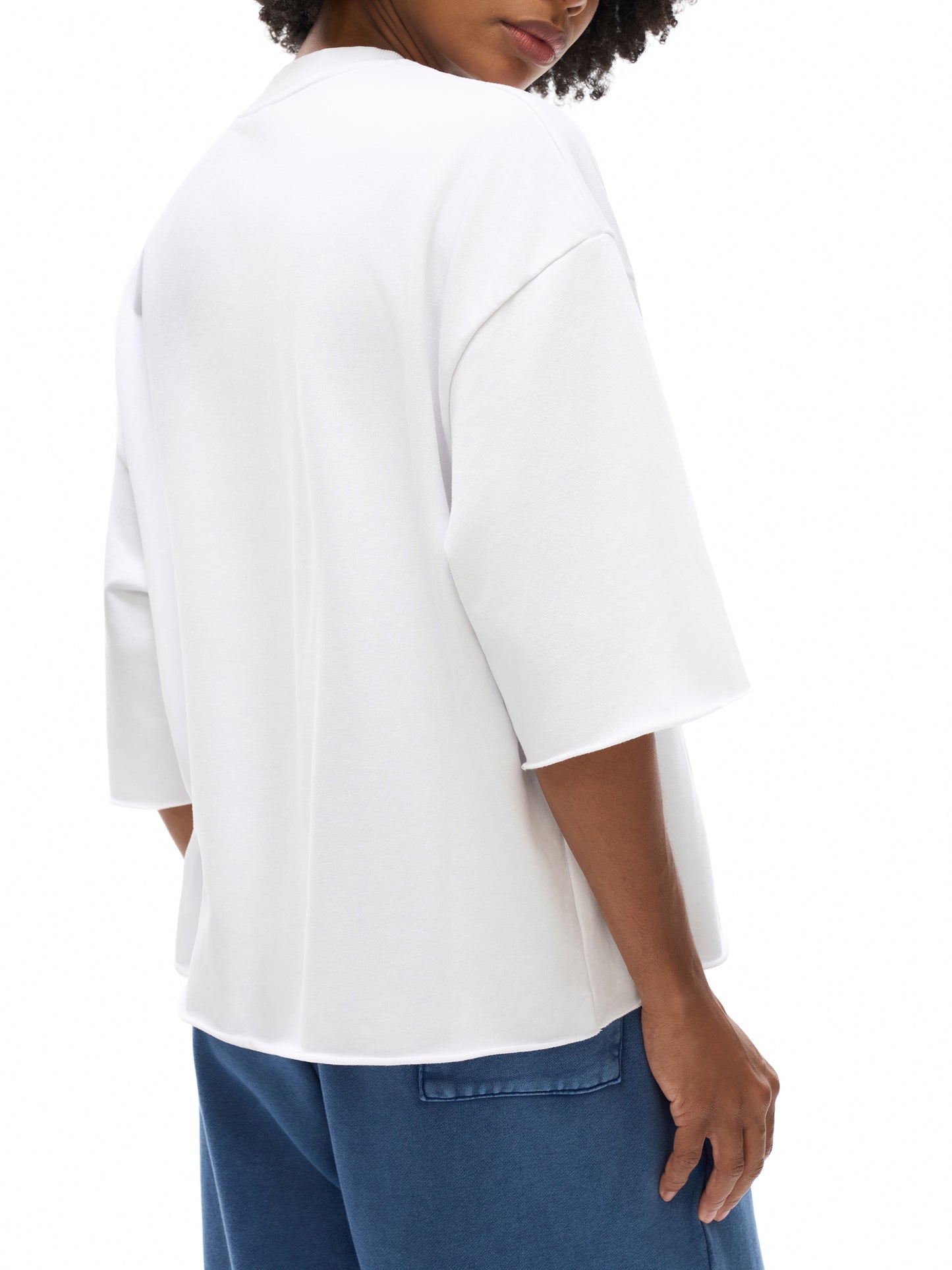 "NXTFRIENDLY" French Terry Raw Edge T-Shirt
