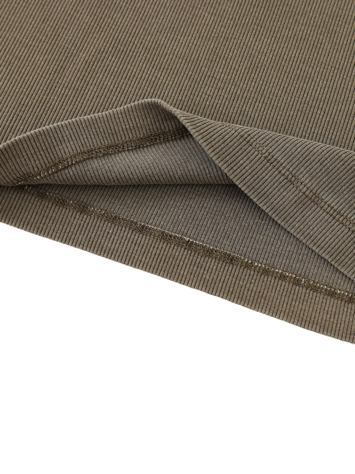 "MXDUSA" Dyed Washed Raglan Long Sleeve Slim T-Shirt