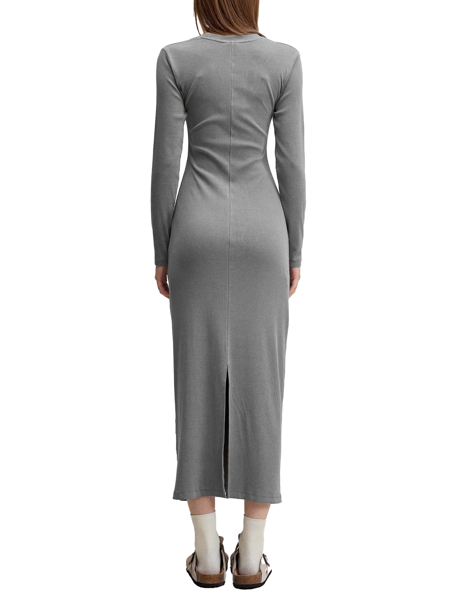 "NXTFRIENDLY"Dyed Washed Slit Maxi Dress
