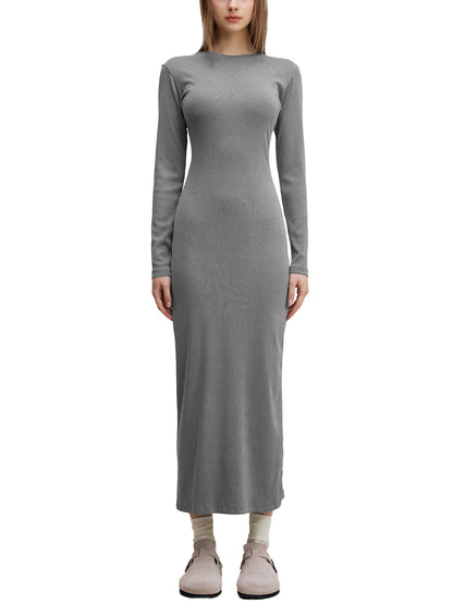 "NXTFRIENDLY"Dyed Washed Slit Maxi Dress